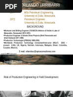 Role of Production Engineering in Field Development