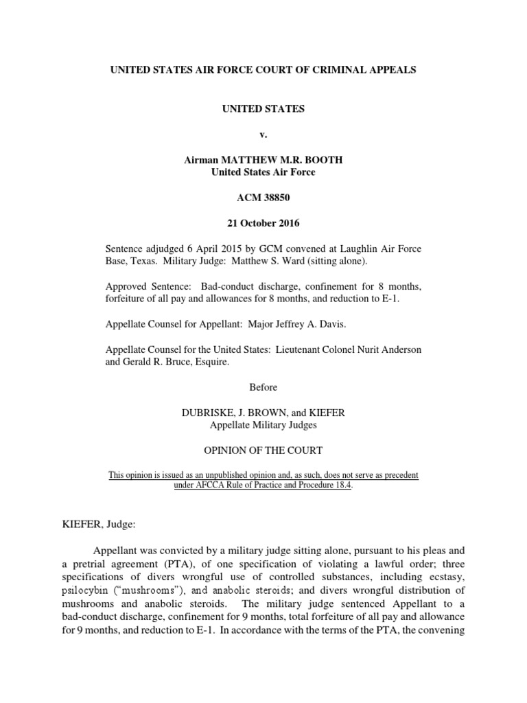 United States Air Force Court of Criminal Appeals PDF Courts