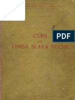 Conf. A. Zacordonet - Curs de Limba Slava Veche PDF
