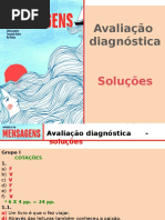 Avaliação diagnóstica - soluções