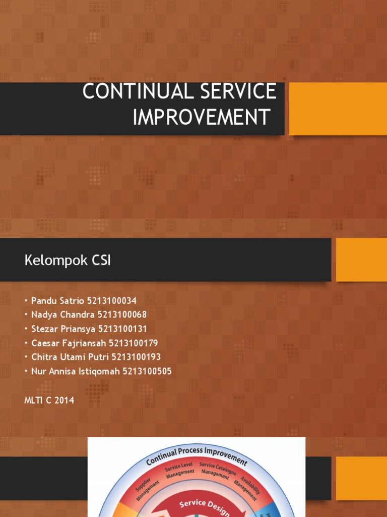 Continual Service Improvement | PDF
