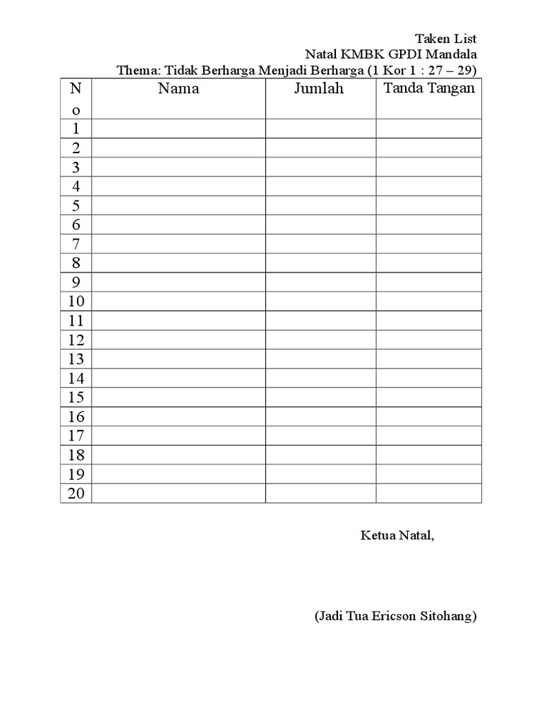 OFFICIAL TAKEN LIST intelligence overview