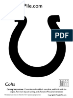 Colts: Carving Instructions: Carve The Smallest Black Areas First, and Finish With The