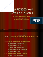 AKTA PENDIDIKN 1996