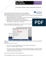 OneDrive For Business File Size Number Type and Character Limits and Restrictions