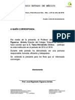 Carta de Recomendacion Laboral