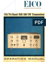 Eico 753 schematic and parts list in one page and three pieces