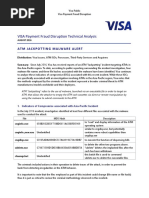 Visa Technical Analysis - ATM JackpottingMalware-4AUG16