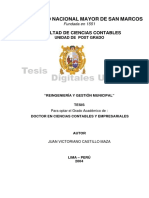 Reingenieria y Gestion Municipal. Tesis Doctoral.