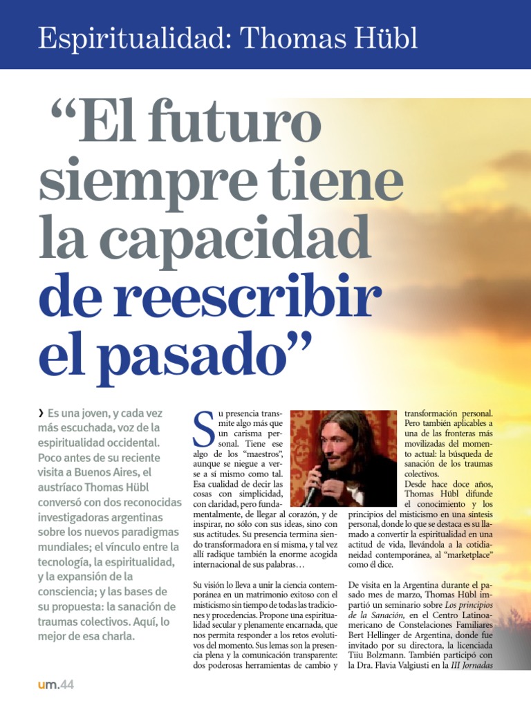 Entrevista A Thomas Hubl Pdf Trauma Psicólogico Conocimiento