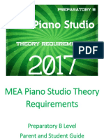 MEA Piano Studio Theory Requirements - Preparatory B