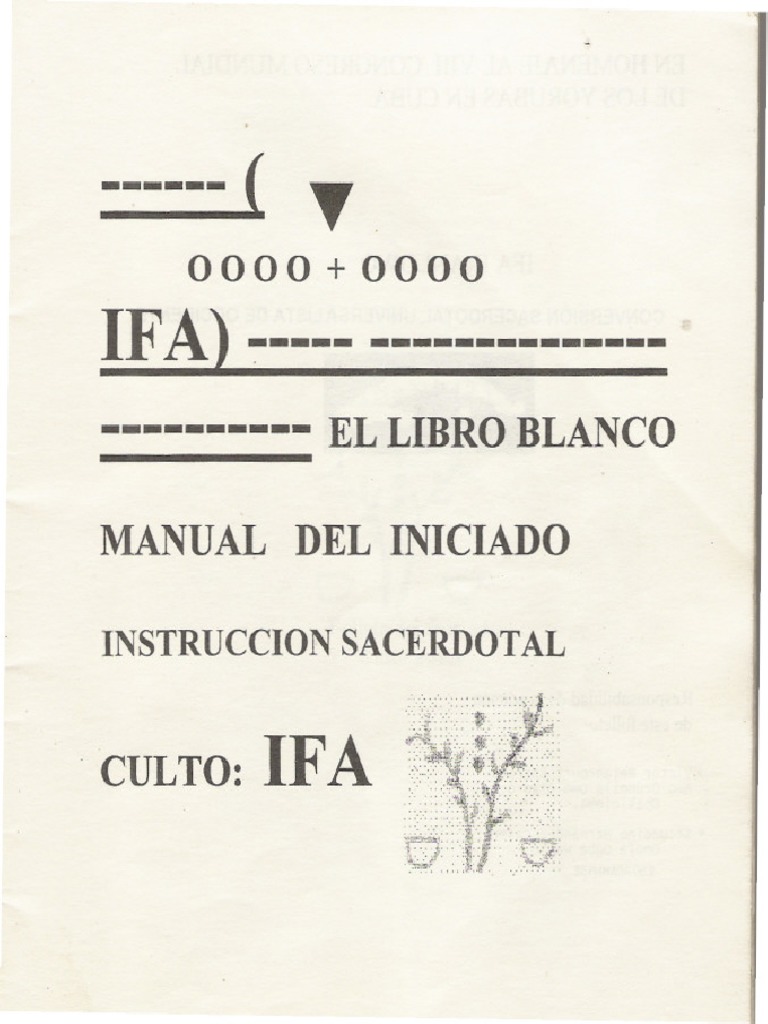 Manual Del Iniciado en Ifa | PDF