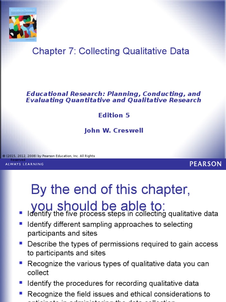 Creswell CH 7 PP PDF Qualitative Research Quantitative Research