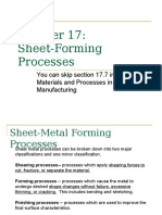 Sheet-Forming Processes: You Can Skip Section 17.7 in Degarmo'S Materials and Processes in Manufacturing