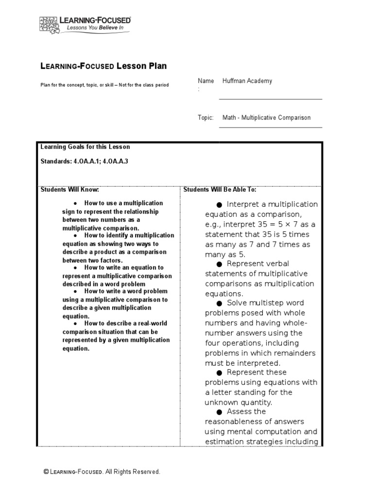 L - F Lesson Plan: Earning Ocused | PDF | Educational Assessment ...