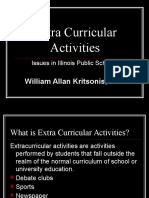 Extra Curricular Activities: William Allan Kritsonis, PHD