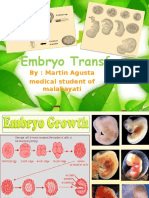 Embryo Transfer: By: Martin Agusta Medical Student of Malahayati