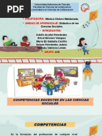 Competencias Del Docente de Ciencias Sociales