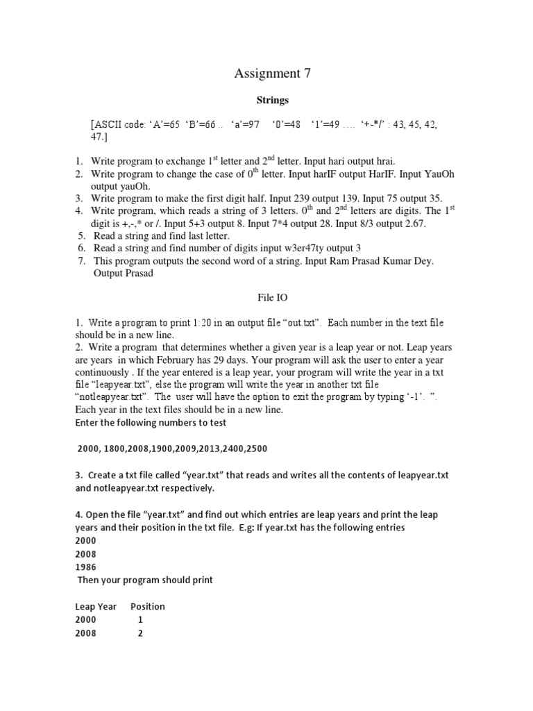 Assignment 8 | PDF | Computers