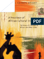 A Prescience of African Cultural Studies