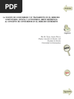 La Nocion De Consumidor Y Su Tratamiento En El Derecho Comun
