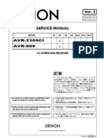 Denon Avr-889 Avr-2309ci Service Manual