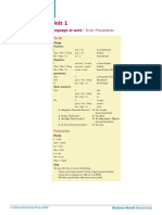 Unit 1: Business Result Business Result