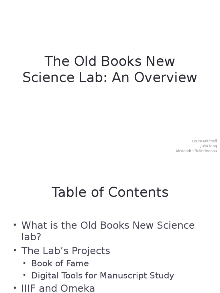 Old Books New Science PDF Application Programming Interface Computing