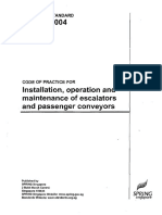 CP 15 - 2004 Installation, Operation - Maintenance of Escalator - Passenger Conveyor PDF