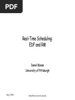 Real-Time Scheduling: Edf and RM: Daniel Mosse University of Pittsburgh