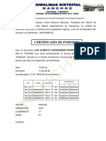 Certificado de Posesion Sr. Cusquisiban