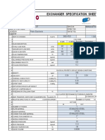 Exchanger Specification Sheet: Service Date of Purchase Order No Location Serial No. Supplier 389,450