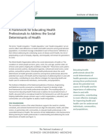 IOM Social Determinants Framework For Healthcare