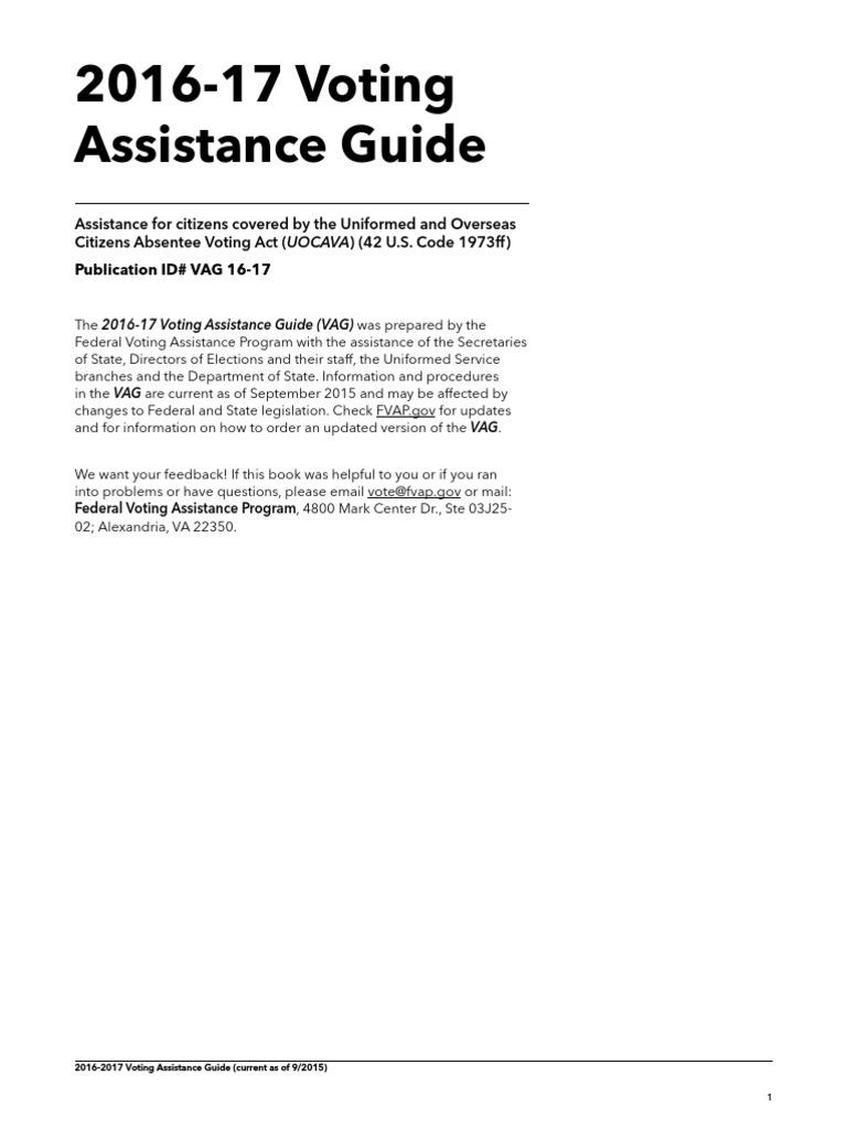 Guía Completa de Asistencia para Votar en Las Elecciones de EEUU | PDF |  Absentee Ballot | Voter Registration