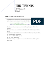 Petunjuk Teknis Pemasangan Widget