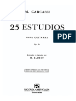 Carcassi 25 Estudios (Revisión Por M. Llobet)