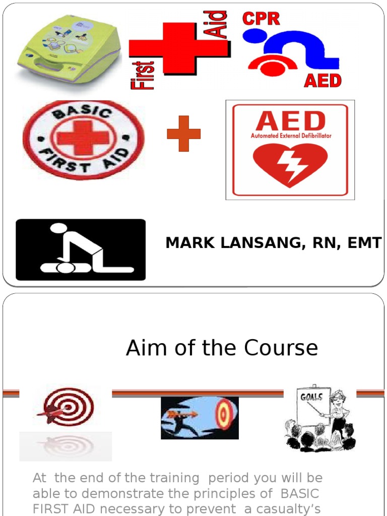 Basic First Aid Training Guide | PDF | Cardiopulmonary Resuscitation ...