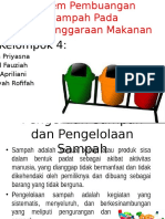 Sistem Pembuangan Sampah Pada Penyelenggaraan Makanan