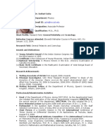 Dr. Sarbari Guha Physics Profile