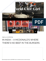 In India - A McDonald's Where There's No Beef in The Burgers - World Cow Girl