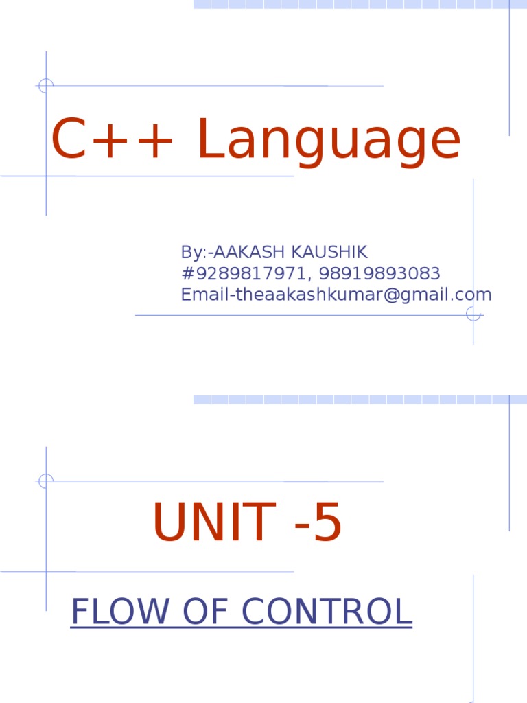 C++ Control Flow Basics | PDF | Control Flow | Software Development