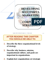 Developing Successful Marketing AND Corporate Strategies: Hapter