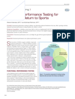 Functional Performance Testing For Power and Return To Sports