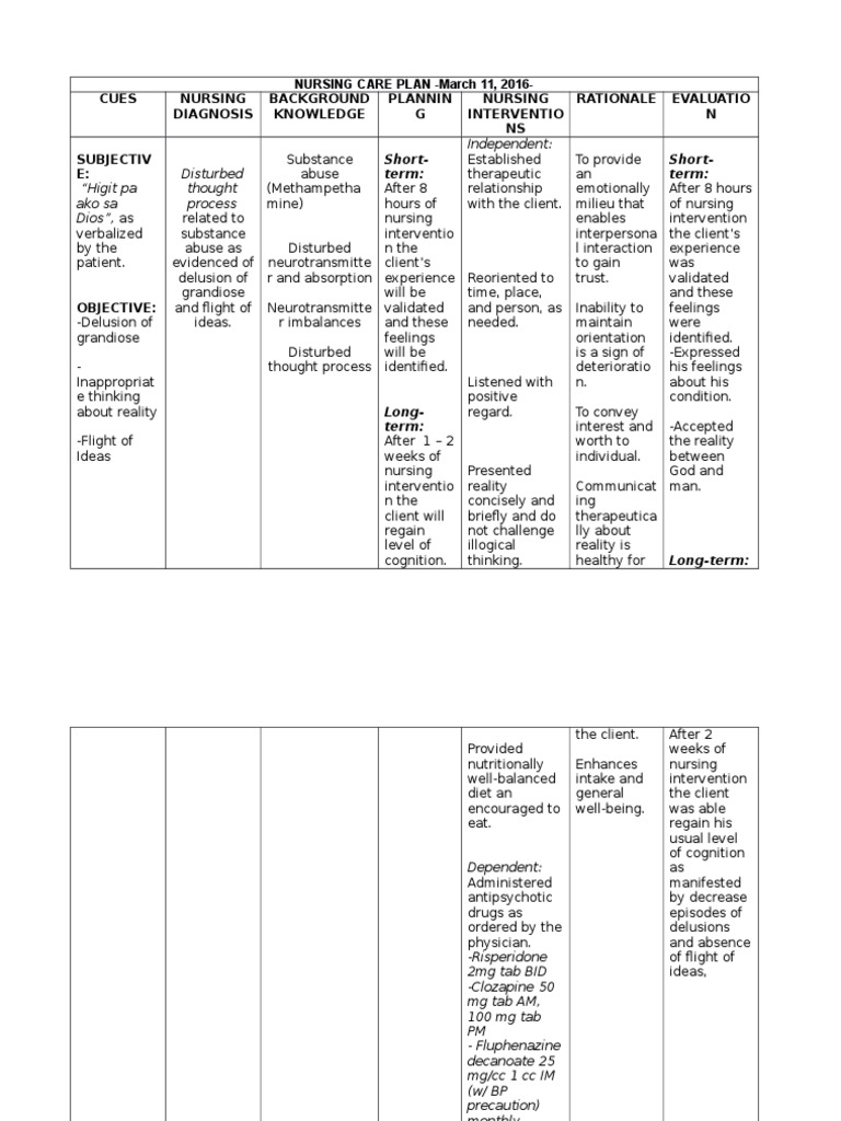 Nursing Care Plan | PDF | Sleep | Hallucination