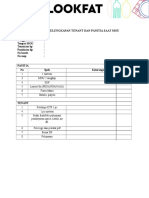 Checklist Kelengkapan Tenant & Panitia Saat MOU