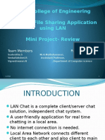 K.S.R.College of Engineering Chat and File Sharing Application Using LAN Mini Project-Review
