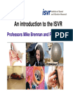 An Introduction To The ISVR: Professors Mike Brennan and Phil Joseph
