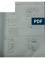 Exponential and Log. Function Answers