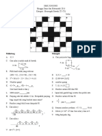 Teka Silang Kata Bulan Sains Dan Matematik