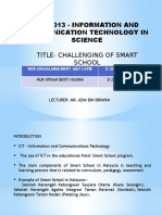 Ssi 3013 - Information and Communication Technology in Science Title-Challenging of Smart School